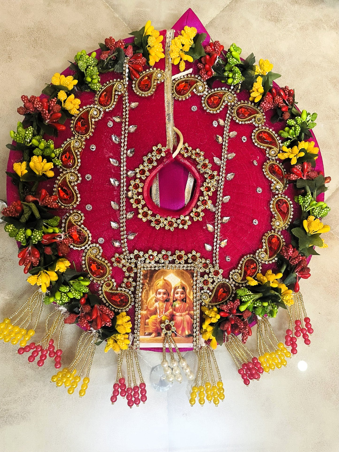 Siya Ram Jhula Heavy Laddu Gopal Poshak Set