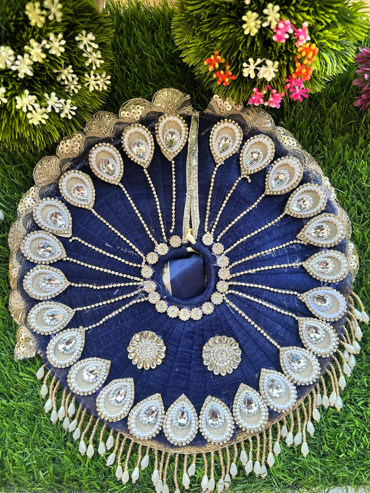Neel Jyoti Sapphire Heavy Laddu Gopal Poshak Set