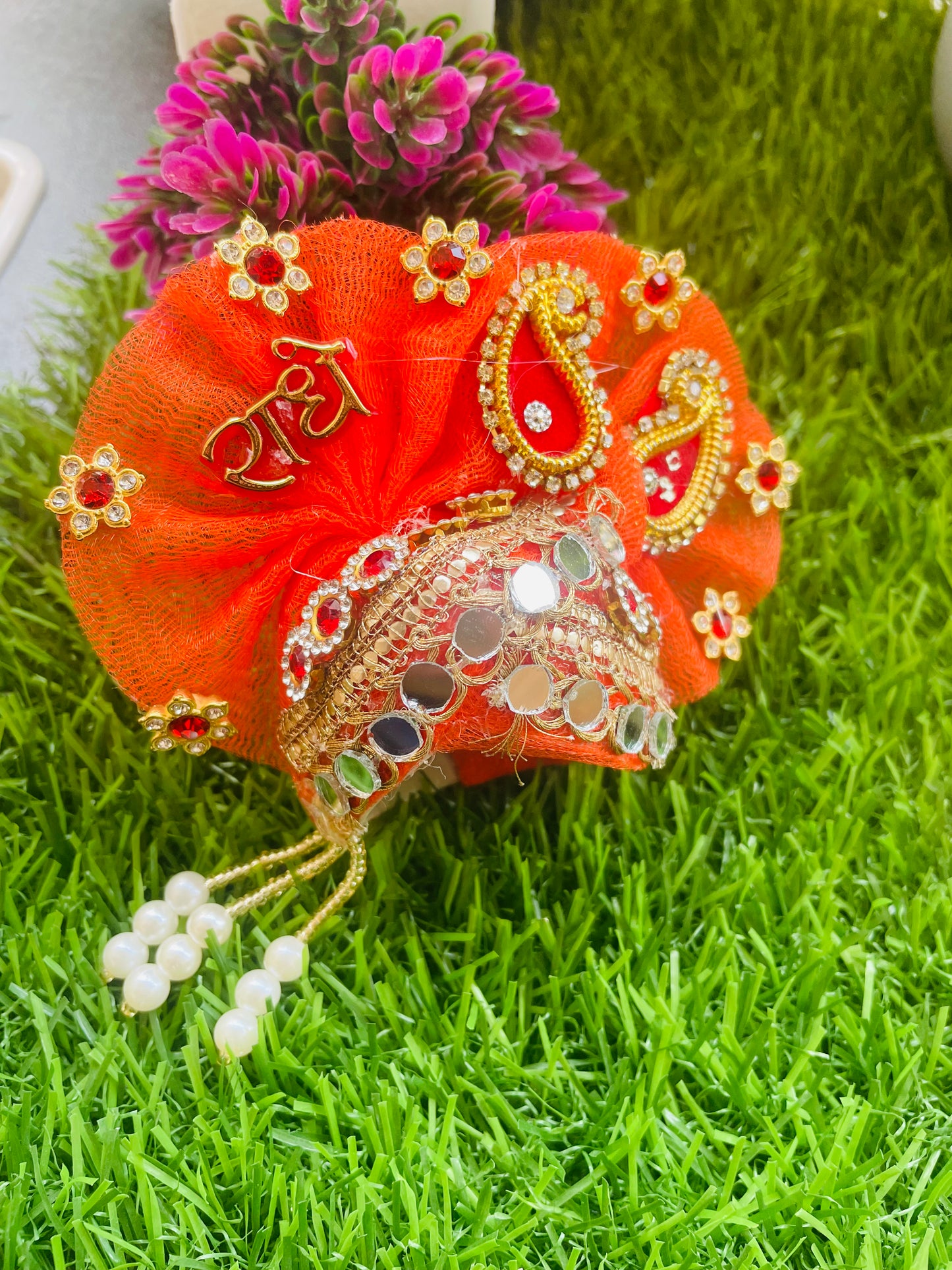 Kesari Radhey Shringar Wedding Special Heavy Laddu Gopal Poshak Set