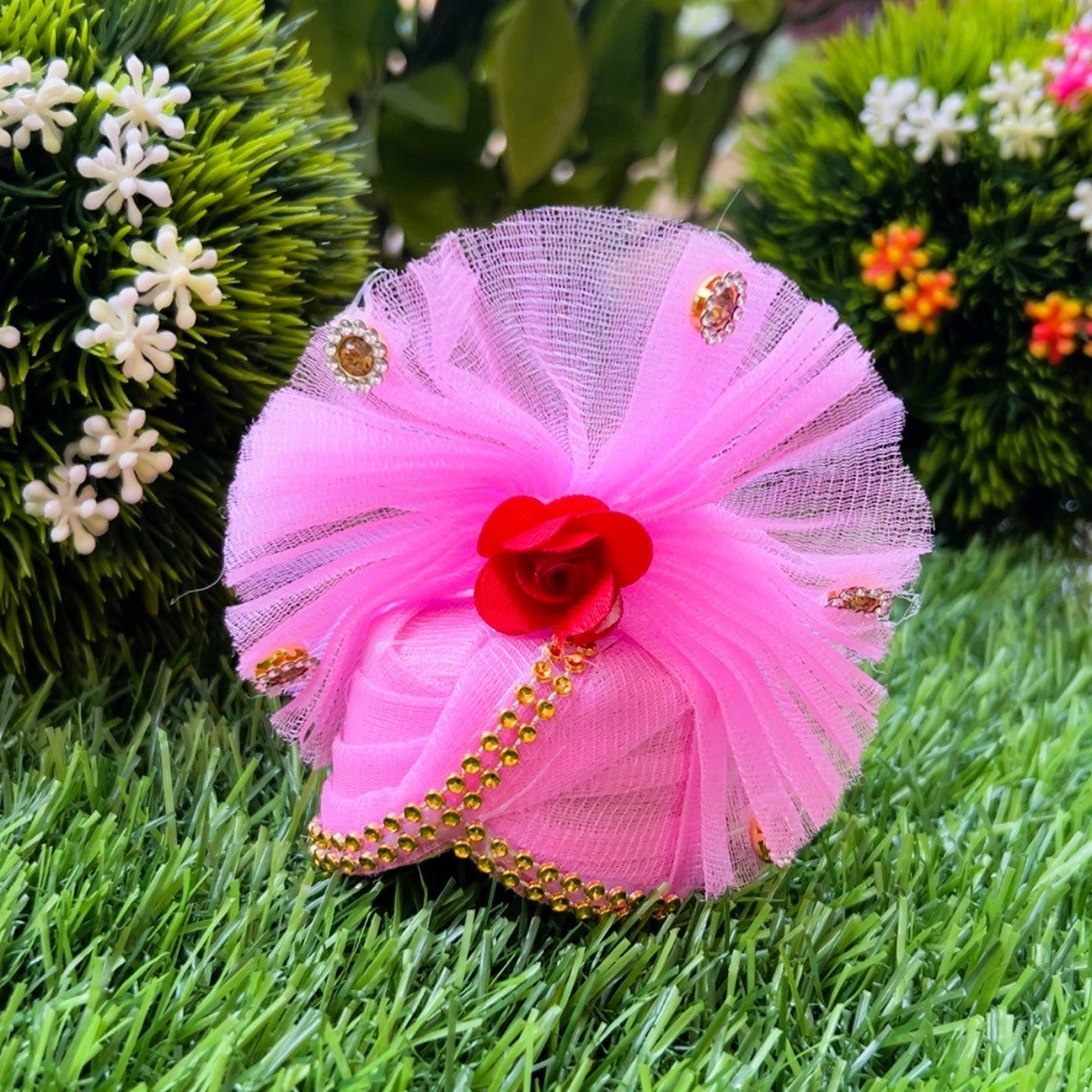 Multicolor Floral Designer Laddu Gopal Poshak Set