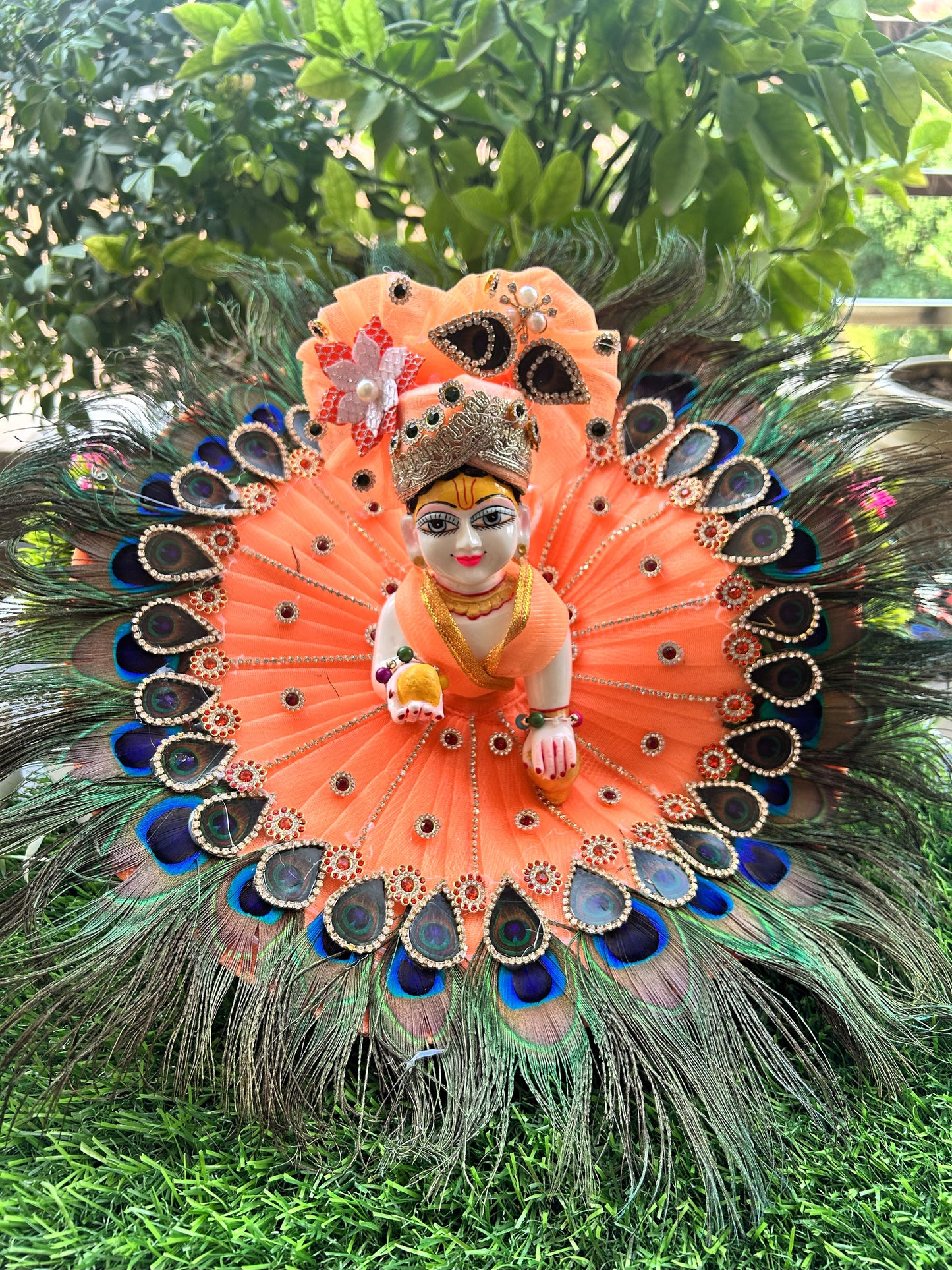 Morpankh Leela Laddu Gopal Poshak Set