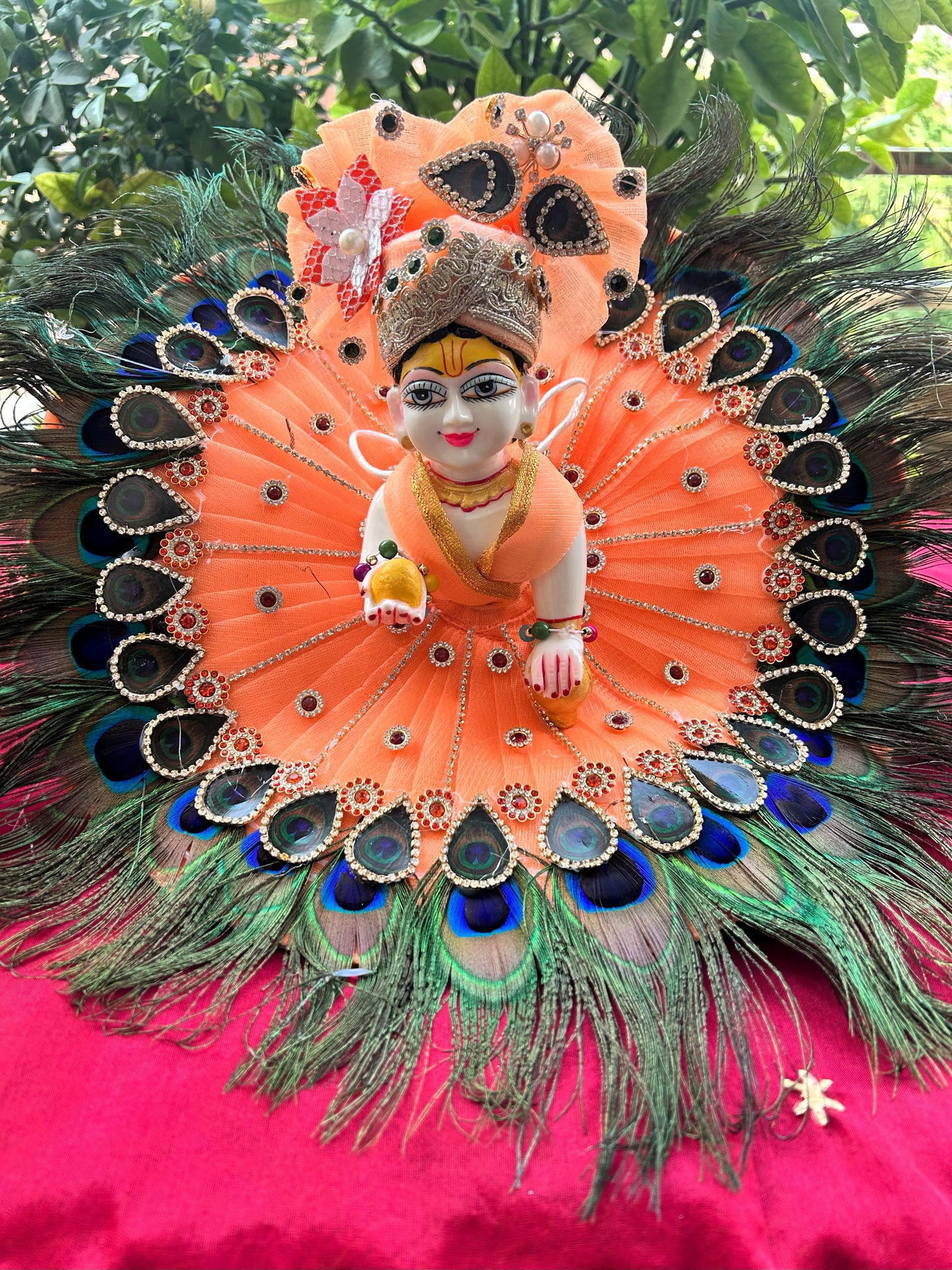 Morpankh Leela Laddu Gopal Poshak Set