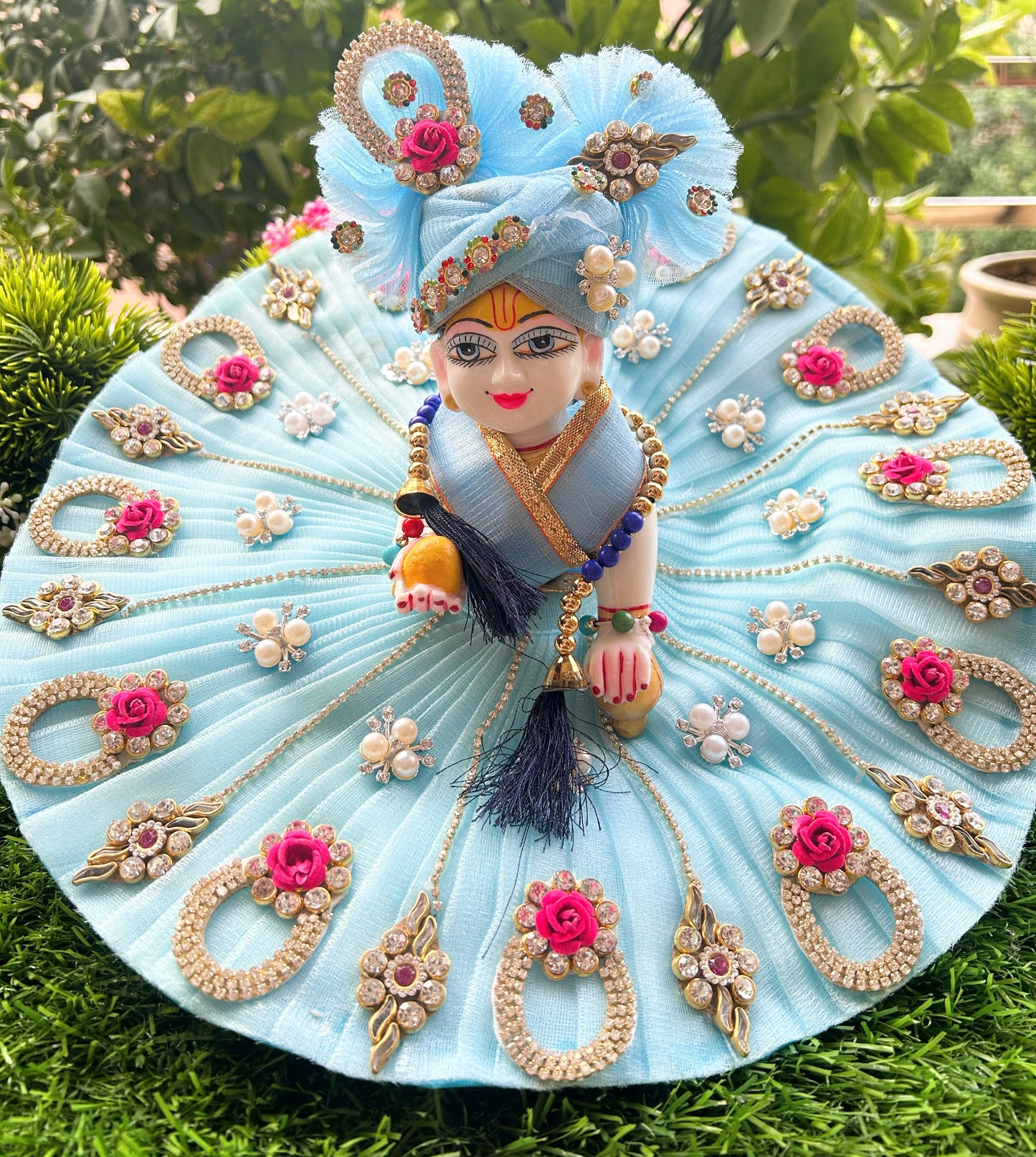 Neel Ratna Sapphire Laddu Gopal Poshak Set