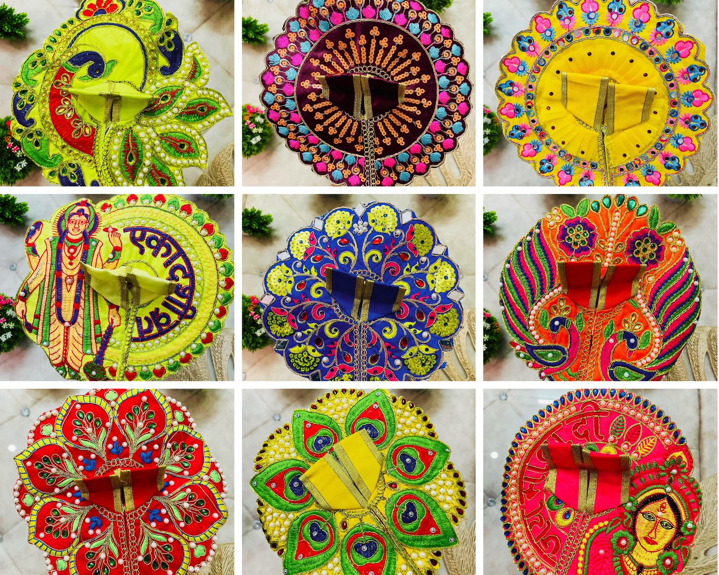 Pack of 9 - Embroidery Poshak Combo