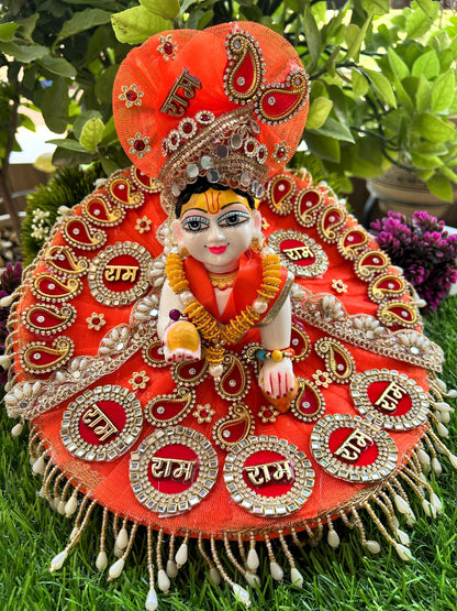 Kesari Diya Shringar Heavy Laddu Gopal Poshak Set