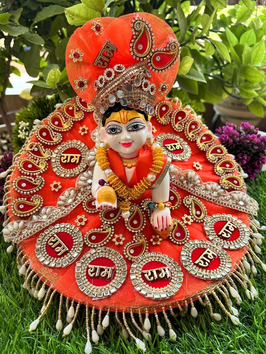 Kesari Diya Shringar Heavy Laddu Gopal Poshak Set