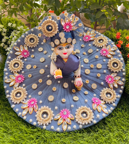 Elegant Grey Laddu Gopal Poshak