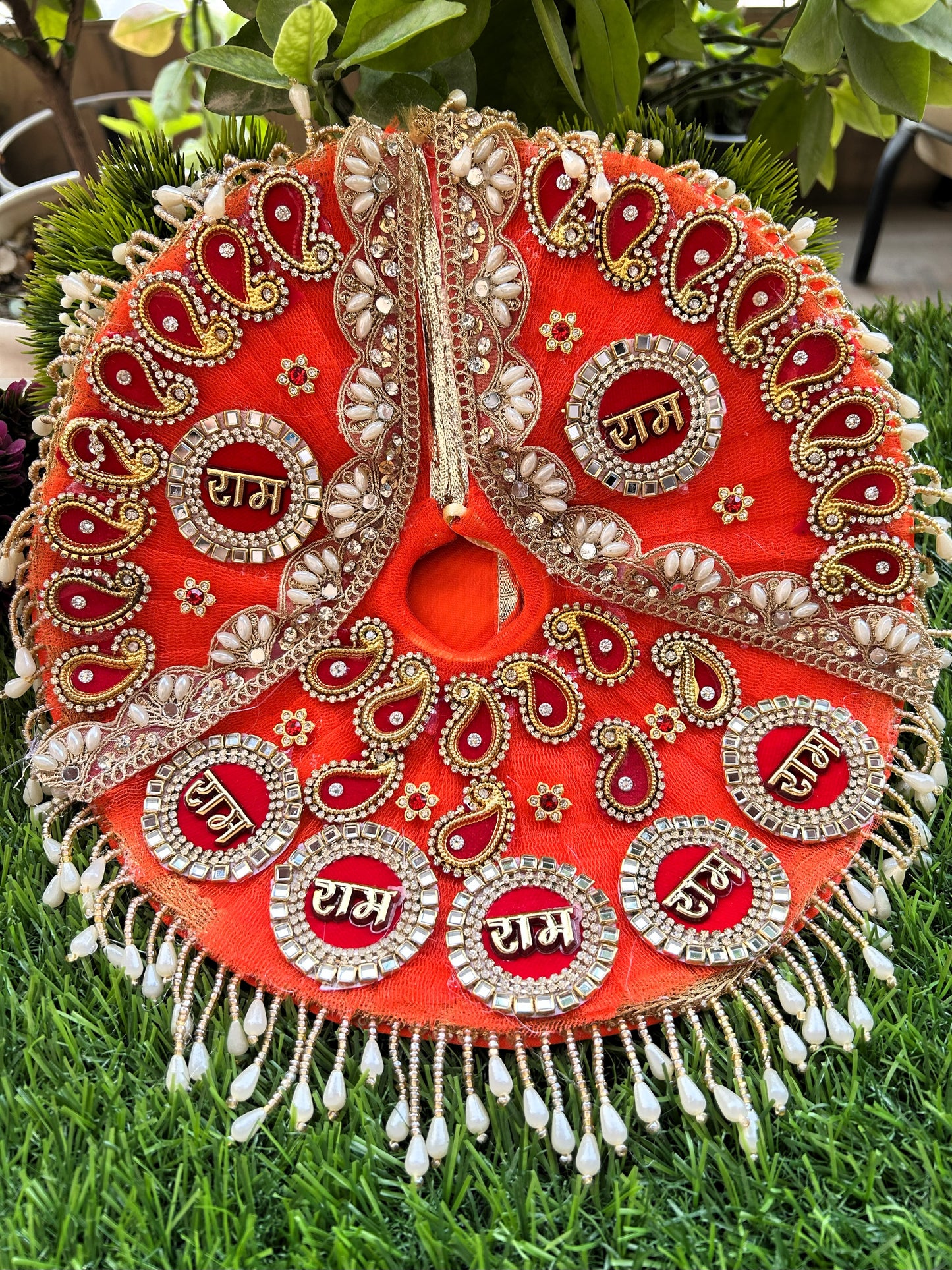 Kesari Diya Shringar Heavy Laddu Gopal Poshak Set