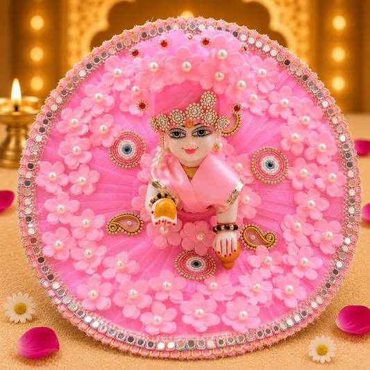 Pink Evil Eye Laddu Gopal Poshak