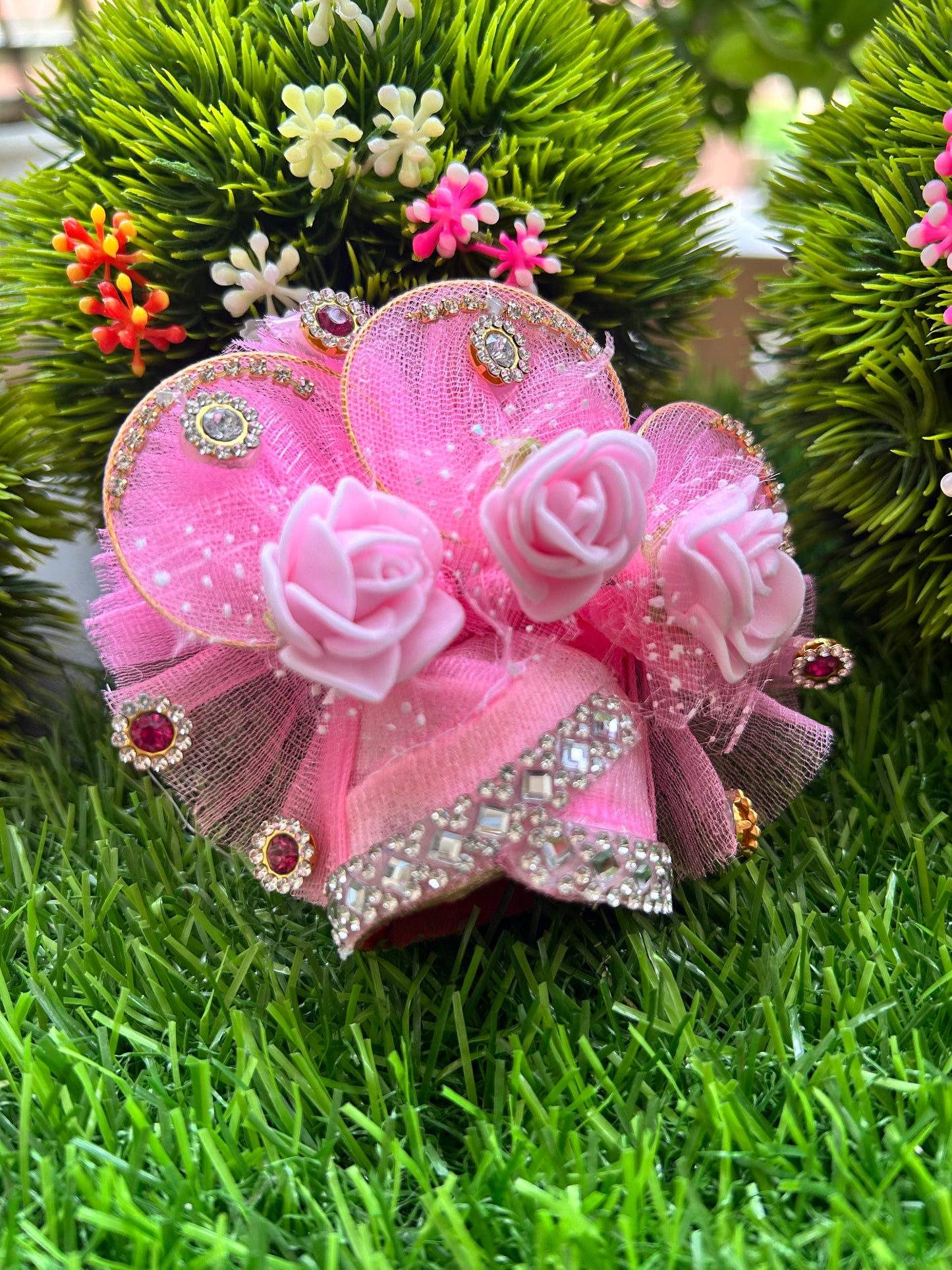 Gulabi Komal Shringar Laddu Gopal Poshak Set