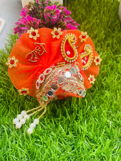 Kesari Radhey Shringar Wedding Special Heavy Laddu Gopal Poshak Set