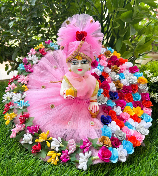Pink Flower Laddu Gopal Dress