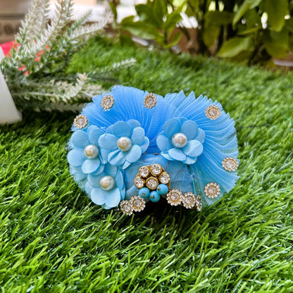 Magical Sky Blue Evil Eye Laddu Gopal Poshak Set