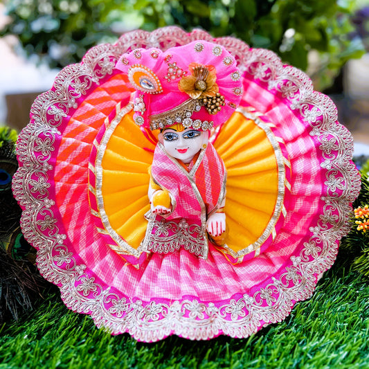 Lehriya Print Laddu Gopal Dress