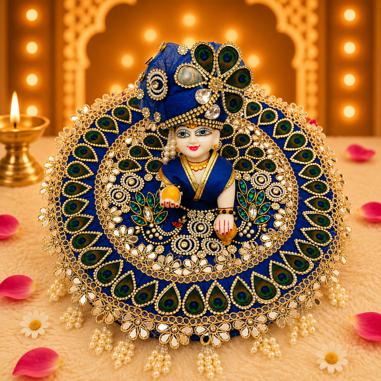 Mayur Nikunj Laddu Gopal Poshak