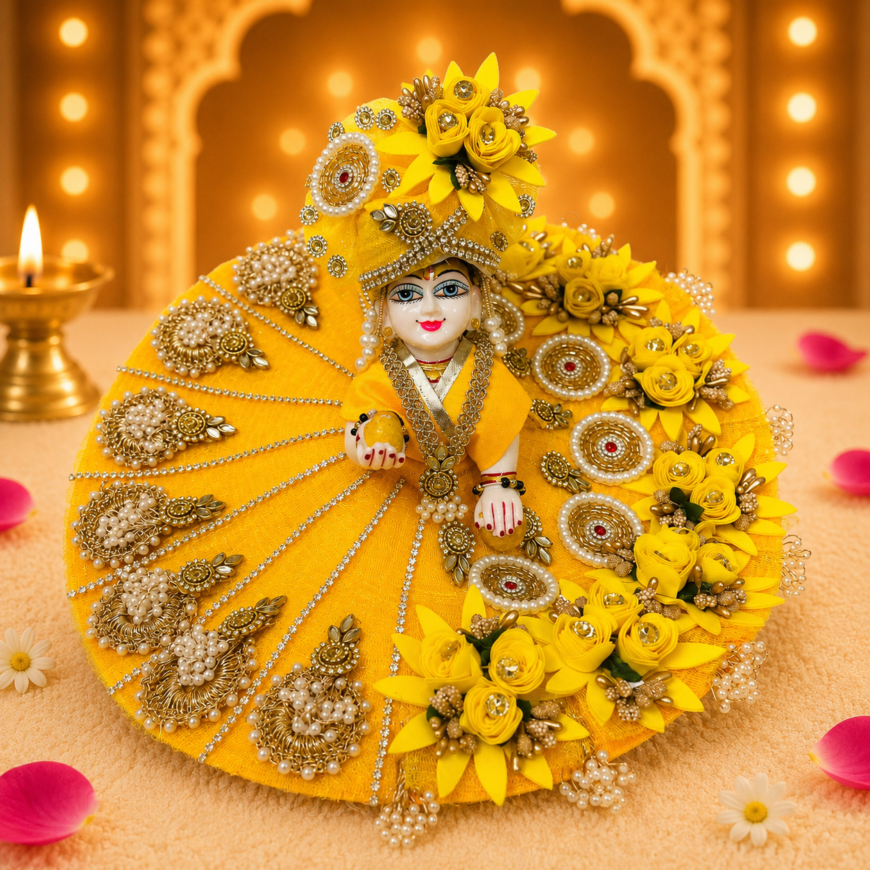 Swarn Pushp Laddu Gopal Poshak
