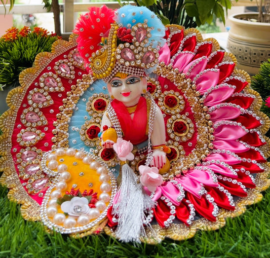 Royal Heavy Rang Ratna Shringar Laddu Gopal Poshak Set