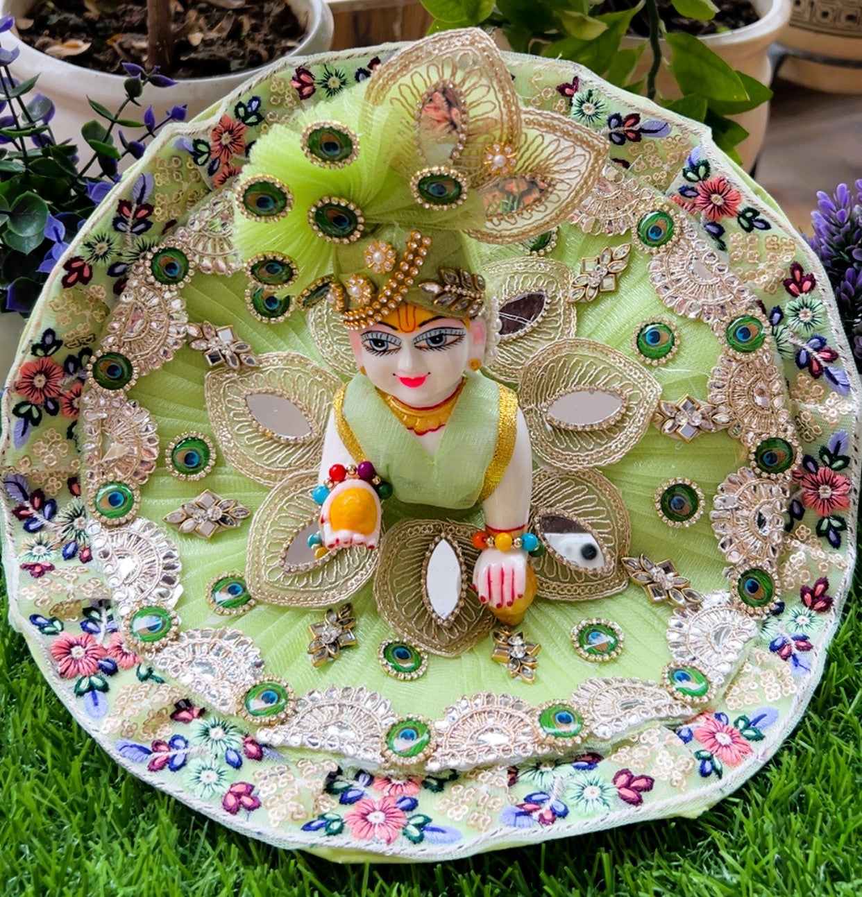 Mor Mohini Shringar Laddu Gopal Poshak Set