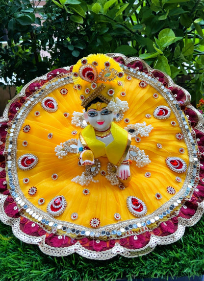 Kanha Kesariya Laddu Gopal Poshak Set