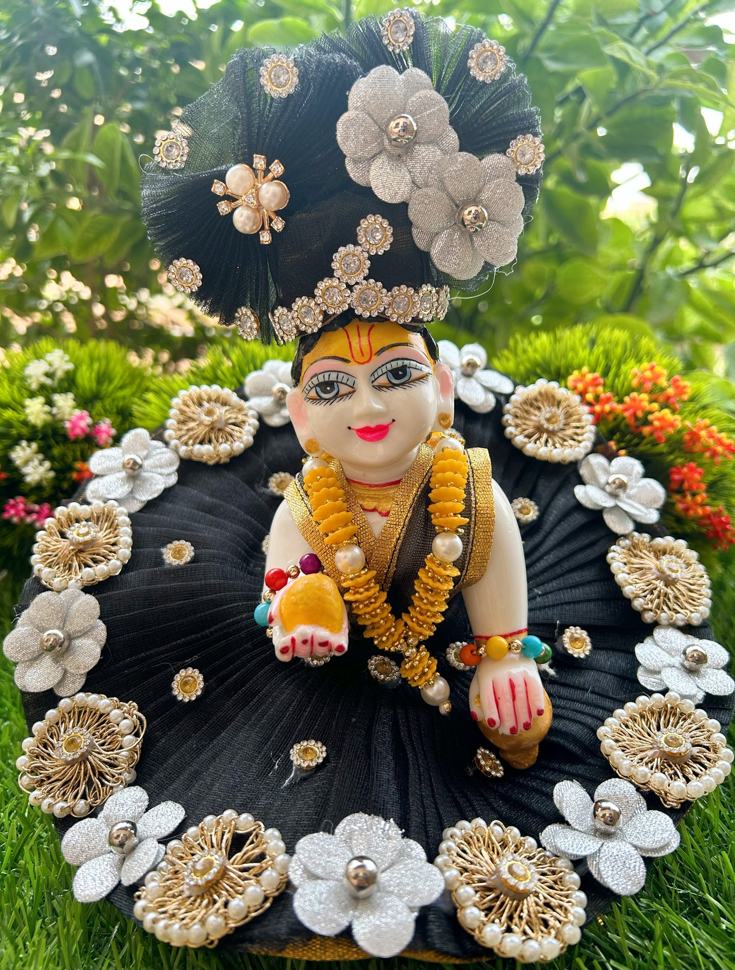 Shyam Phool Sringar Laddu Gopal Poshak Set