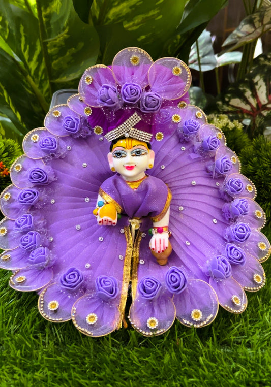 Purple Blossom Laddu Gopal Poshak Set