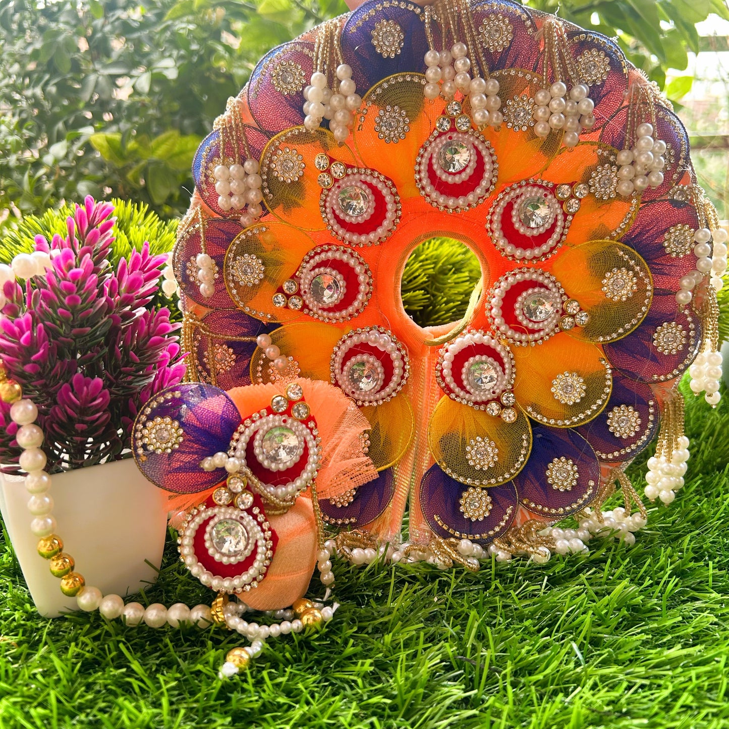 Heavy Designer Royal Laddu Gopal Poshak Set