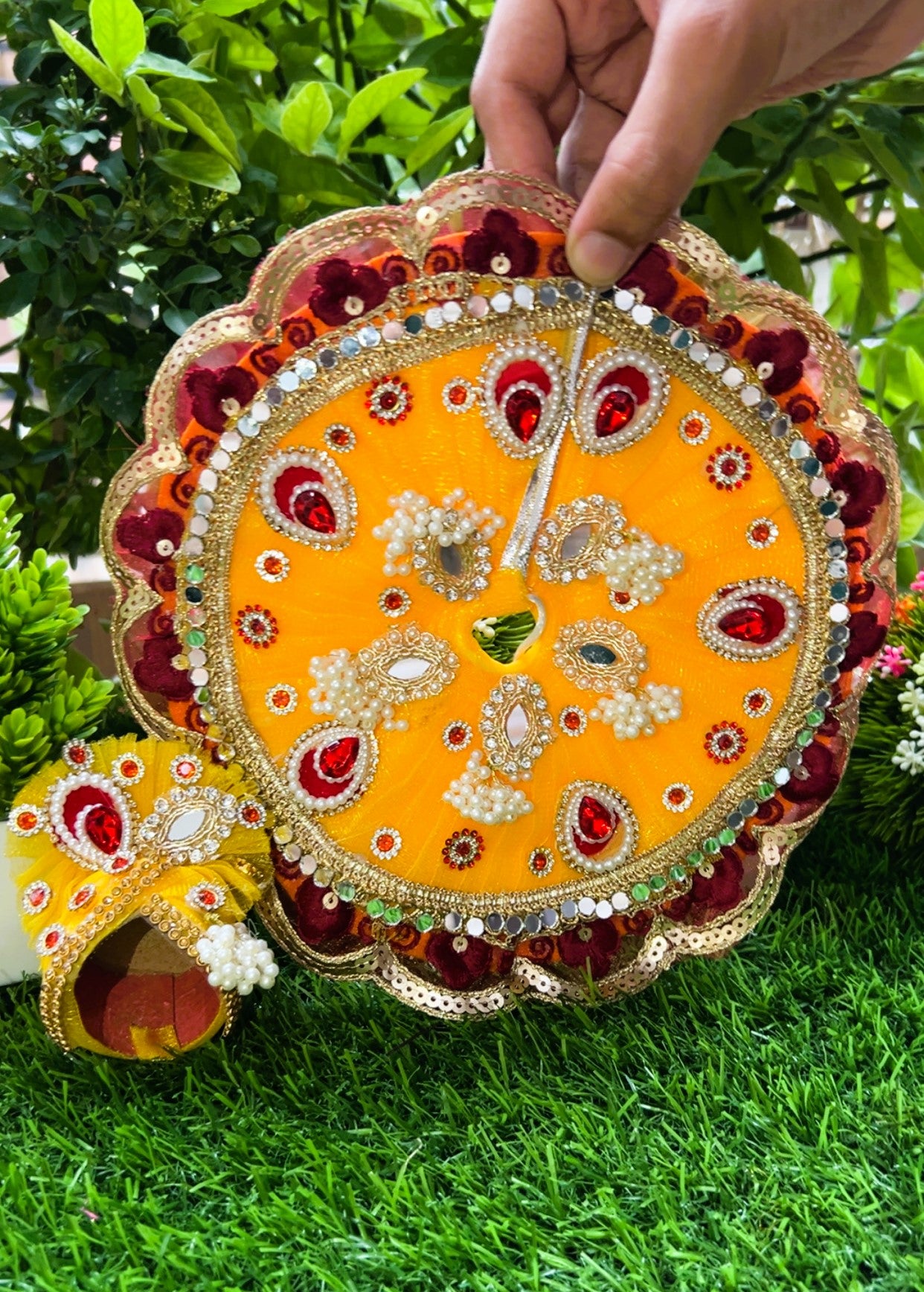 Kanha Kesariya Laddu Gopal Poshak Set