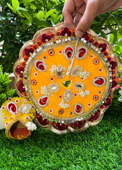 Kanha Kesariya Laddu Gopal Poshak Set