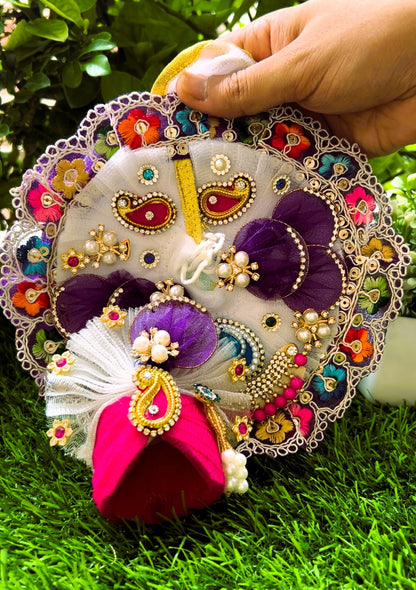 Shwet Mor Leela Laddu Gopal Poshak Set