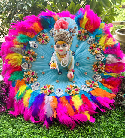 Gulabi Mor Leela Laddu Gopal Poshak Set