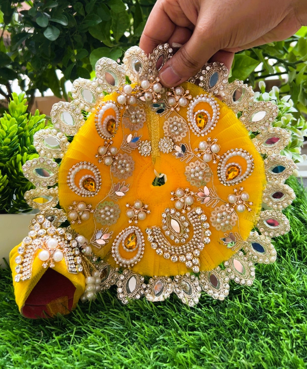 Divya Kanak Heavy Laddu Gopal Poshak Set