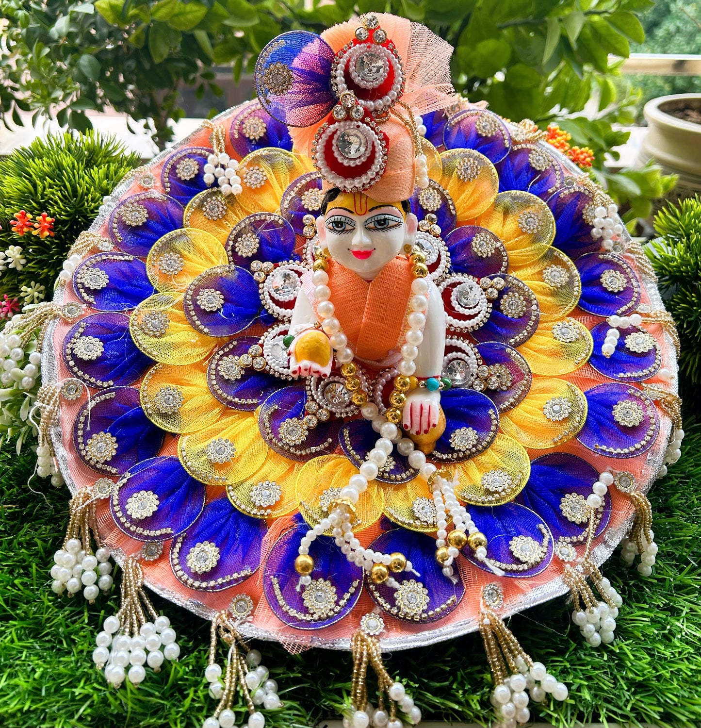 Heavy Designer Royal Laddu Gopal Poshak Set