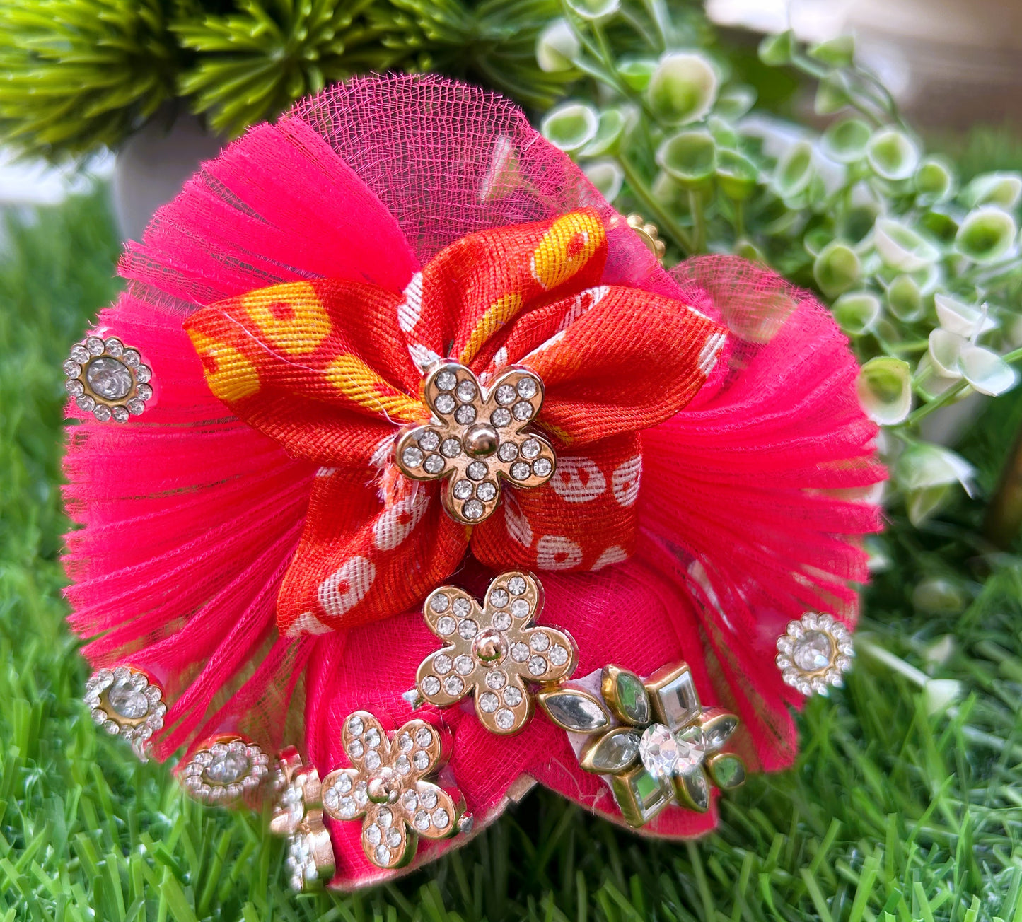 Rangrani Leheriya Shringar Laddu Gopal Poshak Set