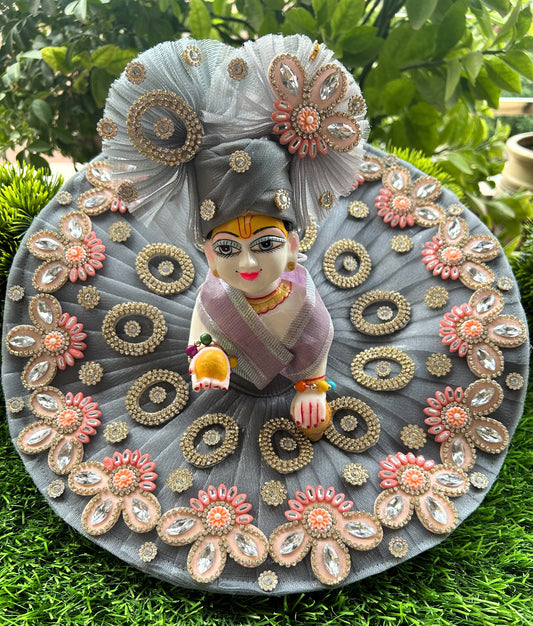 Grey Moonlight Laddu Gopal Poshak Set