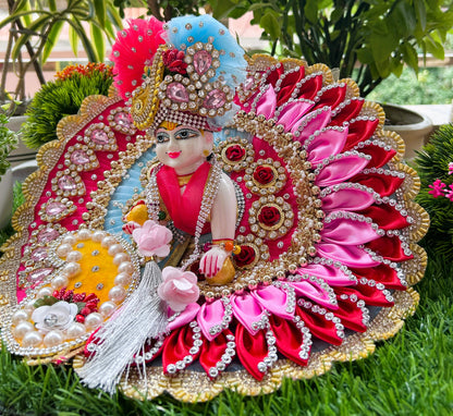 Royal Heavy Rang Ratna Shringar Laddu Gopal Poshak Set