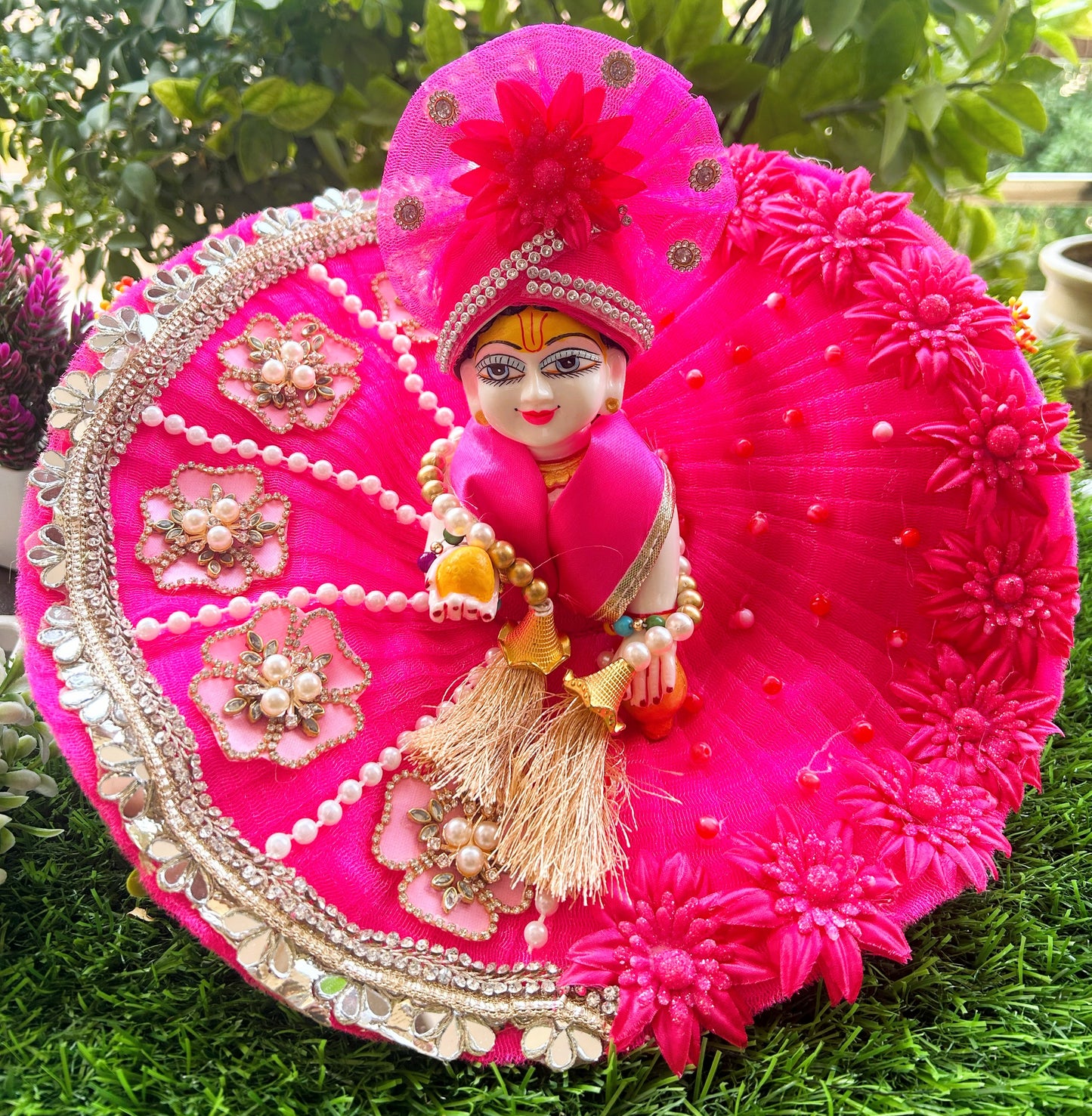 Royal Gulabi Darbaar Heavy Laddu Gopal Poshak Set