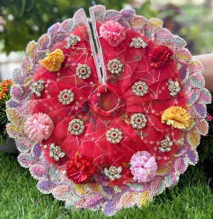 Red Royale Rajshringar Laddu Gopal Poshak Set