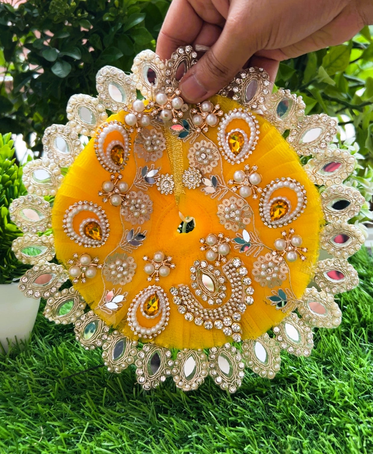 Divya Kanak Heavy Laddu Gopal Poshak Set