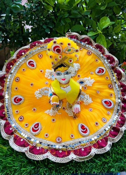 Kanha Kesariya Laddu Gopal Poshak Set