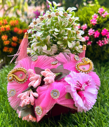 Baby Pink Divine Blossom Laddu Gopal Poshak Set