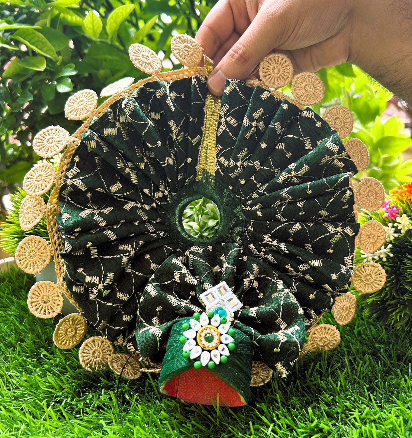 Hari Leher Laddu Gopal Poshak Set