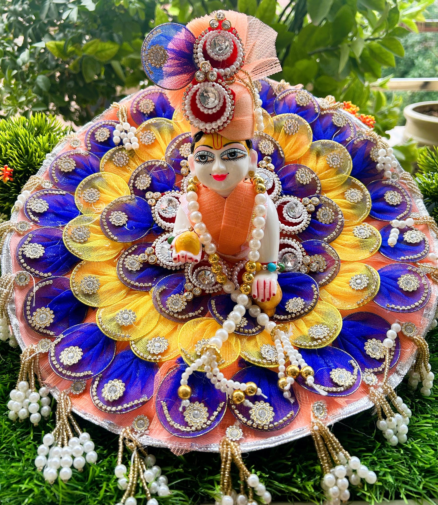 Heavy Designer Royal Laddu Gopal Poshak Set