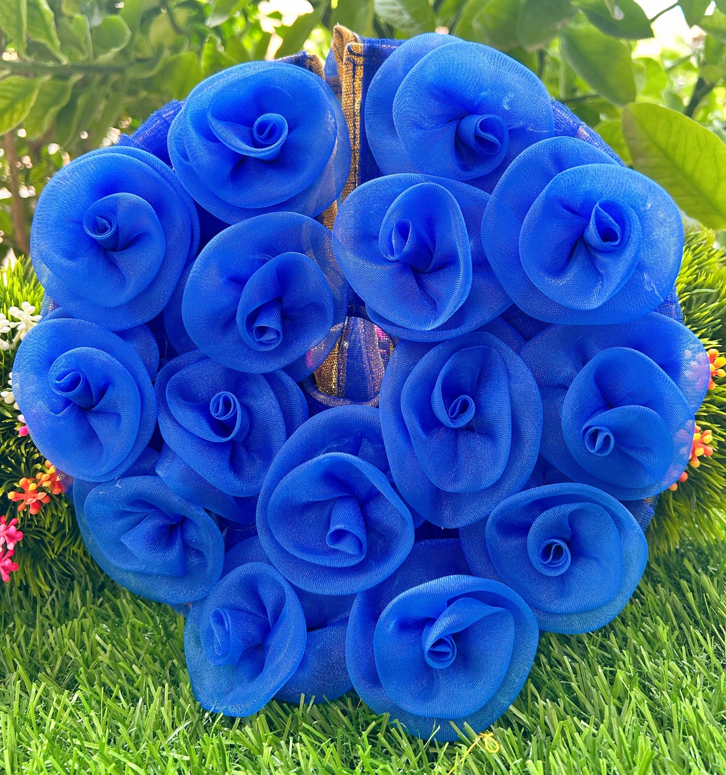 Deep Blue Blossom Laddu Gopal Poshak Set