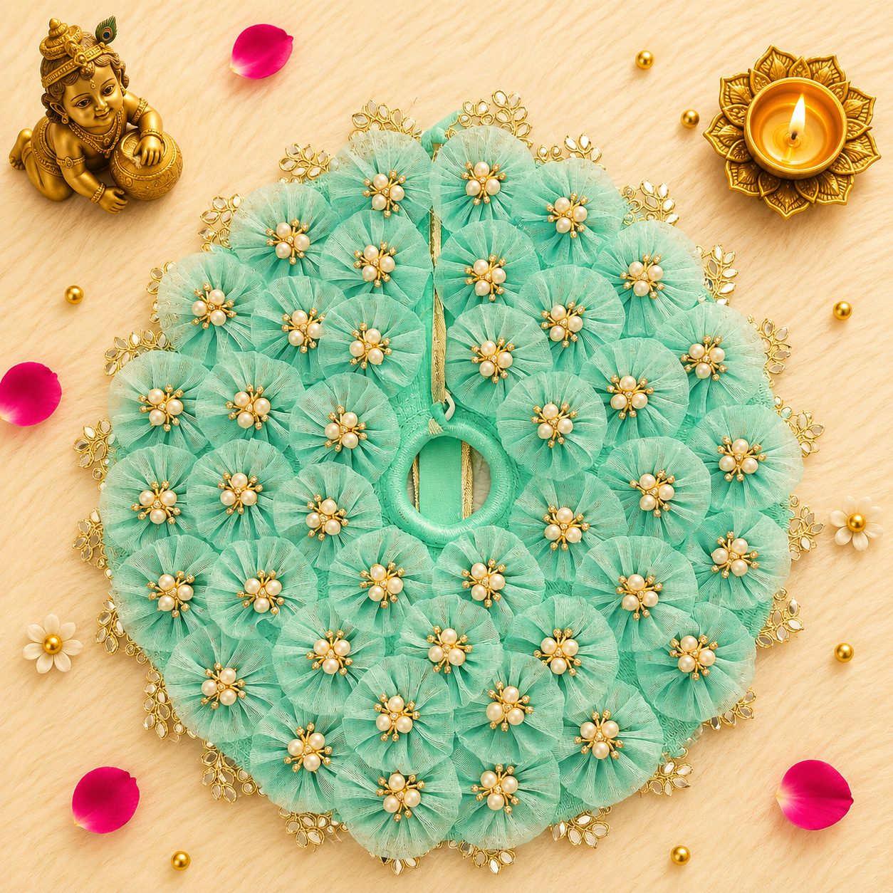 Vrindavan Harit Laddu Gopal Poshak