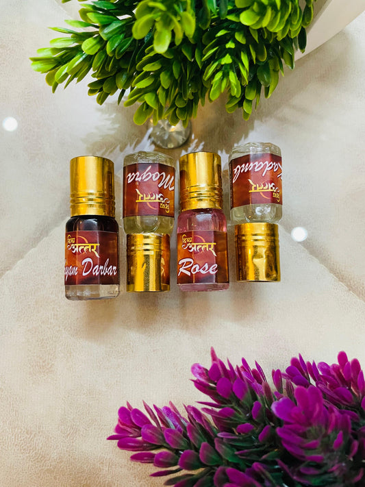 Pack of 4 - Ittar For Laddu Gopal & Radha Rani (All Different Fragrances)
