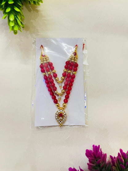 Laddu Gopal Ji heavy beads Shringar mala for idols (Size 5,6)