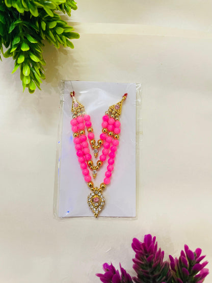 Laddu Gopal Ji heavy beads Shringar mala for idols (Size 5,6)