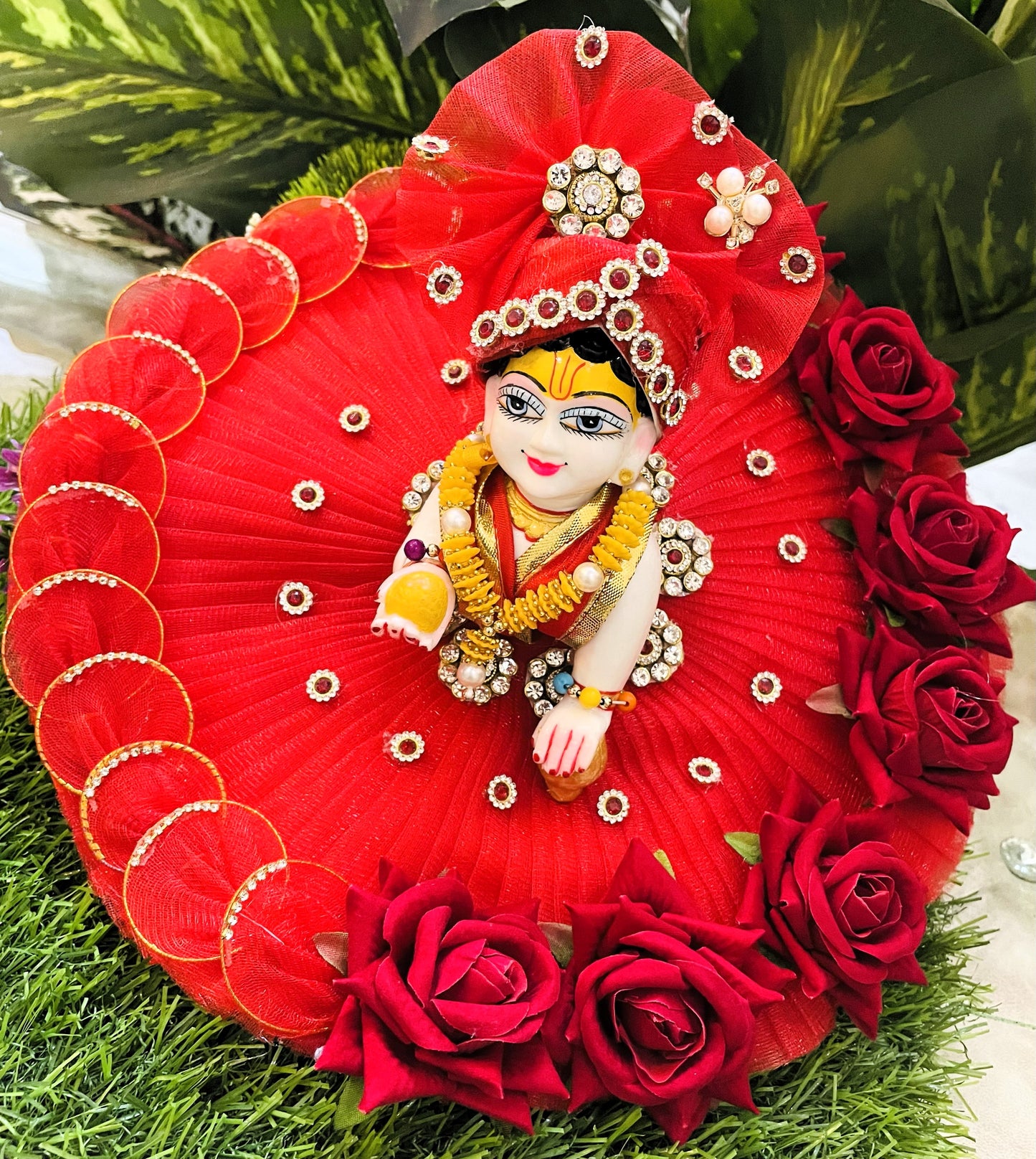Laal Gulaab Mohini Laddu Gopal Poshak Set