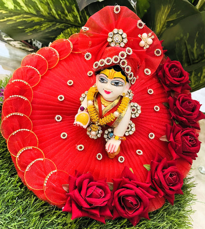 Laal Gulaab Mohini Laddu Gopal Poshak Set